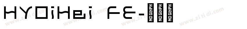 HYOiHei FE字体转换